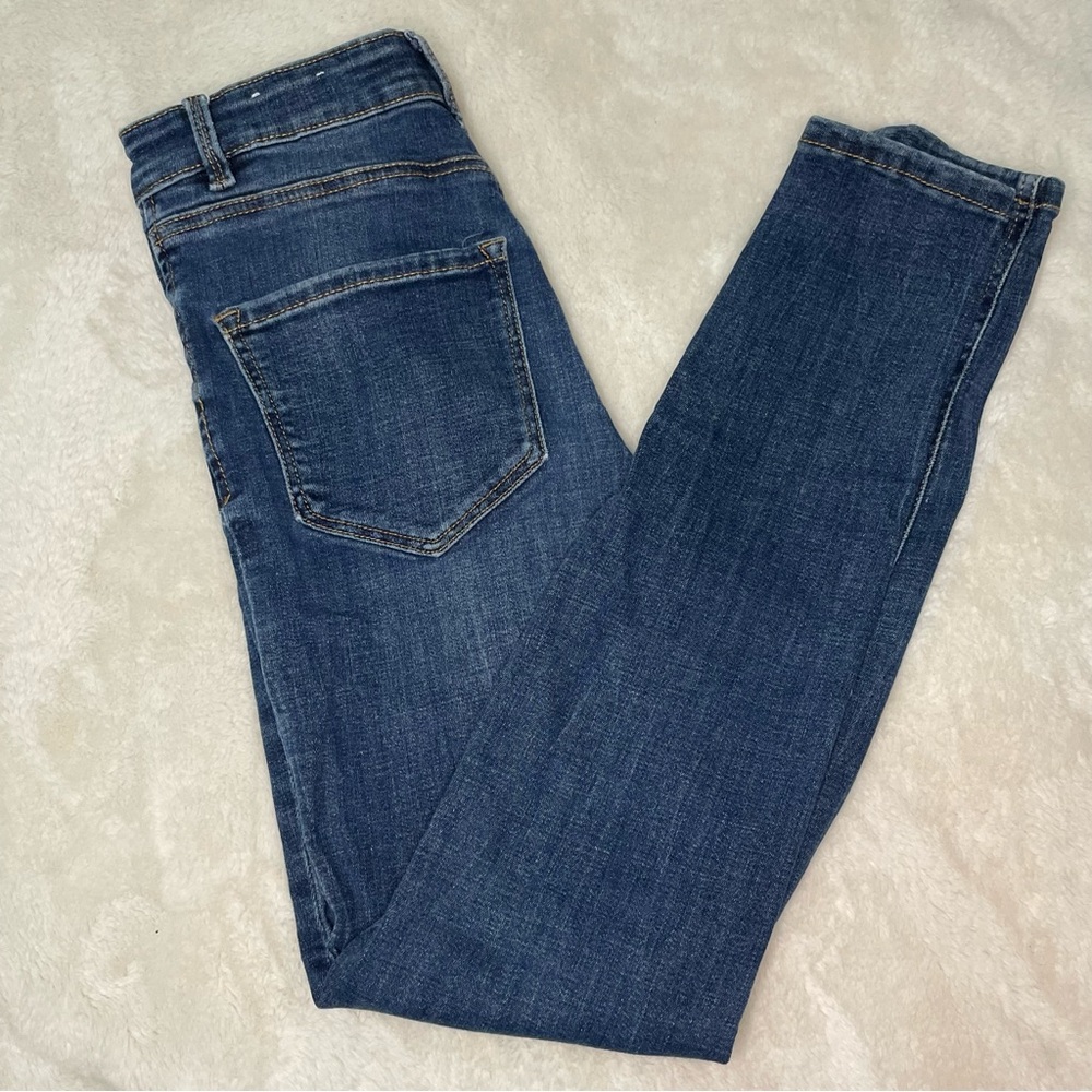 Stradivarius Classic Blue Denim Skinny Jeans